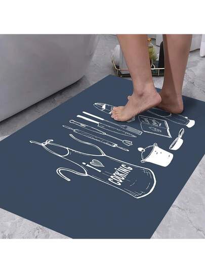 Pearl Digital Non Slip Printed Turkish Vloerkleed AL4032 Zachte Touch, Washable Tapijt Felt Backing PC's Moderne ative Vloer Mat, Living Room, Bedroom, Kitchen, Hallway Or Entryway Available In Many Sizes. Quick Drying, Highly Absorbent, Soft, Com Tafel Both Indoor Outdoor view 4