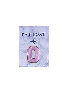 护照保护套，带毛巾布，绣有字母 A-Z，男女通用，RFID 复古商务护照套，便携多功能，护照钱包，男女通用，RFID 复古商务护照套，便携多功能，身份证/银行卡/PU 皮革钱包套 - 彩色 - 查看 19