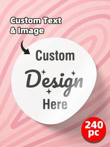 1-240pcs Customizable Labels - Stickers With Customizable Text & Images, Including Customized Thank You Labels, Waterproof Stickers, Customizable Photo Avatars, Colorful Customized Thank You Labels, Personalized Stickers For Home, Office, Multi-Purpose, Housewarming, Home Decor, Arts, Crafts & Sewing, Calendars & Holidays ,For Family - Multicolor - View 50