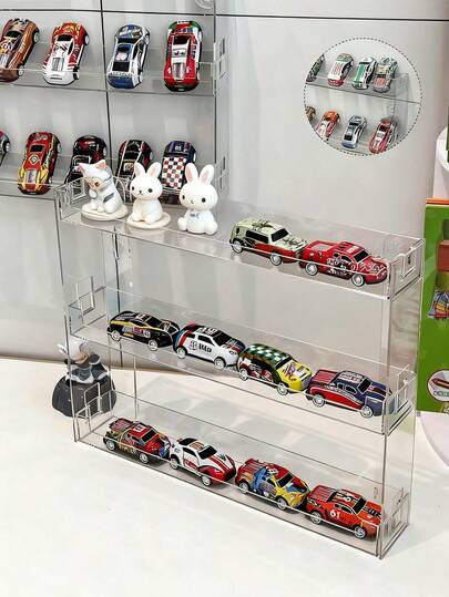 1 قطعة/2 قطعة رف عرض ألعاب الأطفال، رف تخزين مثبت على الحائط بدون ثقوب لغرفة الأطفال، رف تخزين شفاف متعدد الطبقات، مناسب لتخزين ألعاب الأطفال وديكور دمى الأطفال، مناسب لأعياد الميلاد والهالوين وعيد الشكر والديكور المنزلي