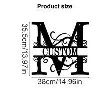 1 Fine Metal Art Logo - Personalized Last Name Logo, Name Design, Home Decoration With Custom Initials Thumbnail, Classic Style, Wall-Mounted Wall Art Decoration For Theme Parties, Perfect Heartfelt Gifts For Friends And Family, Customizable Wedding Gifts., Valentine Day, Valentine Day Decor Ornamental Exquisite, High-Quality Custom, Personalized, Unique Ideal Gifts For Her Pets ,Forever Love - Multicolor - View 46