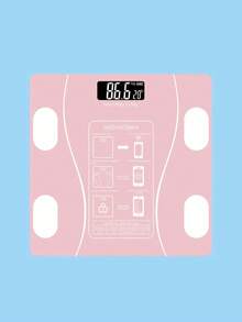 1 Piece Home Smart Body Scale Large LCD Display High Precision Body Fat Scale Battery Operated Lightweight Durable ABS Material Auto On Off Function Clear Data Reading Non Slip Base Digital Human Weight Scale For Daily Health Monitoring Adults Home Use Fitness Enthusiasts New Year Gift Smart Bathroom Scale