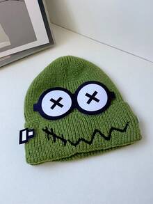 1 件女士趣味机器人针织帽，时尚百搭无檐帽，适合外出和派对，秋冬季 - 多色 - 查看 13