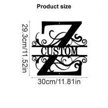 1 Fine Metal Art Logo - Personalized Last Name Logo, Name Design, Home Decoration With Custom Initials Thumbnail, Classic Style, Wall-Mounted Wall Art Decoration For Theme Parties, Perfect Heartfelt Gifts For Friends And Family, Customizable Wedding Gifts., Valentine Day, Valentine Day Decor Ornamental Exquisite, High-Quality Custom, Personalized, Unique Ideal Gifts For Her Pets ,Forever Love - Multicolor - View 87