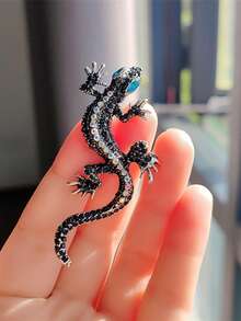 1 件变色龙蜥蜴别针、胸针、服装别针、动物配饰、圣诞节送给朋友的礼物 - 彩色 - 查看 12