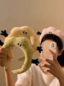 1pc Cute Cloud Headband, Hair Accessory For Washing Face, Makeup, Autumn/Winter