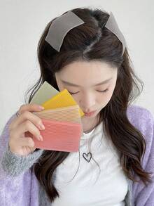 10pcs Seamless Bangs Fixing Hook-And-Loop, Bangs Clip Organizer, Cuttable Size, Non-Damaging Hair Pad, Hair Clip, Seamless Hook-And-Loop, Tassel Bangs Sticker Suitable For All Hair Types, Women Hair Accessories, Unisex,Gifts,Travel,Gifts For Women,Hair Stuff,Stocking Stuffers