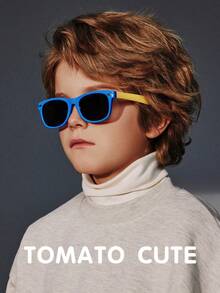 1pc Children's Fashionable Eyeglasses Set, Retro Y2K Novelty Decorative Glasses, Suitable For Boys And Girls Daily Matching, Great For Graduation, Back To School, Valentine's Day Gift