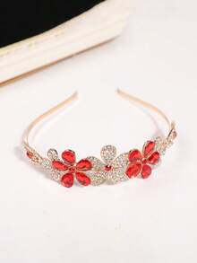 1pc Retro Bridal Tiara, Elegant Crystal Crown Headpiece, Suitable For Wedding Dress, Princess Birthday Party, Performance Costume Accessory, Coronas, Hair Garland, Bridesmaids Gifts