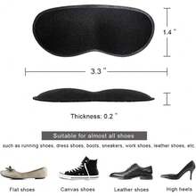 Dr.Foot Heel Grips For Men And Women, Self-Adhesive Heel Cushion Inserts Prevent Slipping, Rubbing, Blisters, Foot Pain, And Improve Shoe Fit - 2pairs + Extra 1 Shoe Horn (Black) - Black - View 4