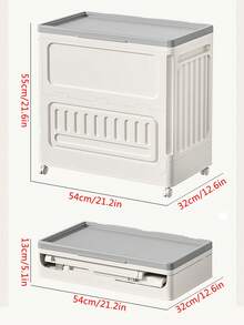 1个可折叠大容量带盖储物盒，适用于卧室、衣橱、衣柜和客厅；优质便携式塑料收纳盒，可存放被子、衣物、玩具、床上用品及其他杂物；坚固耐用的可移动储物盒，带盖设计，防尘、节省空间、方便取用，助您轻松整理家居；是季节性清洁和日常收纳的理想之选。