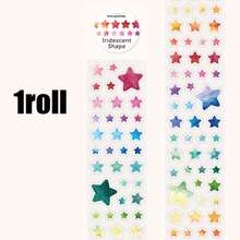 200cm/Rolo, Tema de Padrão Geométrico, Adesivos de Padrão Geométrico, Pacote de Material DIY Criativo, Adequado para Scrapbooking, Decoração de Cadernos, Capas de Telefone, Cartões Postais, Adesivos de Vedação, Presentes de Aniversário