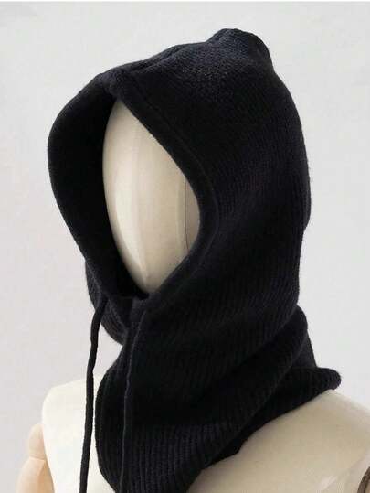 DareSee 1pc New Balaclava Hat, Winter Windproof Neck Warmer Wool Hat For Women, Warm Ear Protection, Suitable For Christmas, Thanksgiving Christmas Gifts