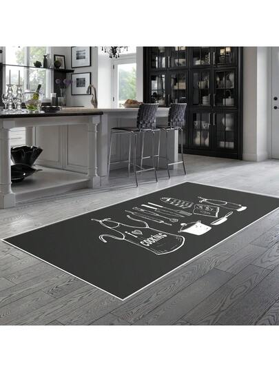 Pearl Digital Non Slip Printed Turkish Vloerkleed AL4032 Zachte Touch, Washable Tapijt Felt Backing Moderne ative Vloer Mat, Living Room, Bedroom, Bathroom, Hallway Or Entryway Available In Many Sizes Quick Drying, Highly Absorbent, Soft, Com Tafel Both Indoor Outdoor view 4