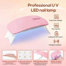 Poly Extension Gel Nail Kit 6 Colors With 8 W Nail Lamp Nude Clear Pink Gel Kit Nude Glitter Complete Starter Tools For Beginner At Home For Women, Poly Gel Nail Kit, Nail Art, Nail Kit For Beginners, Nail Gel Kit, Beginner Nail Art - 彩色 - 查看 8