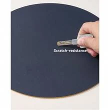 1pc Small Round Single/Double-Sided Solid Color Mouse Pad, Non-Slip Computer Office Gaming Desk Mat For Women