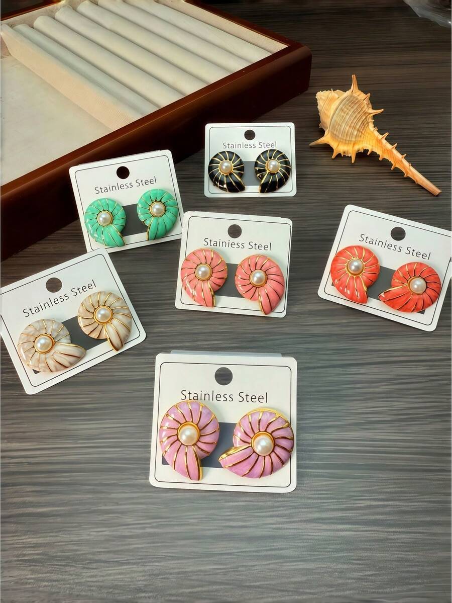 30 chiếc/20 đôi bông tai kim loại tối giản hình bướm và hoa, thích hợp cho nữ giới đeo hàng ngày, làm trang sức và quà tặng ngày lễ. Nhiều kiểu dáng khác nhau. - Nhiều màu - Xem 1