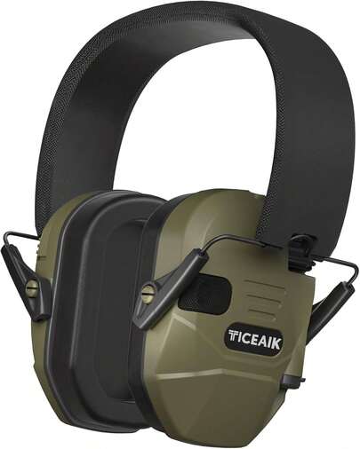 TicEaik NRR 30dB Auriculares contra Ruido, Ligeros para Tiro y Caza, Paquete de Protección Auditiva