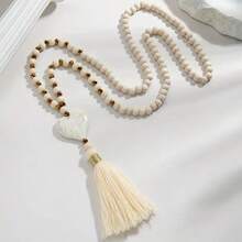 Elegant Bohemian Style Long Y-Shape Women's Necklace Pendant Necklace - 白色 - 查看 6
