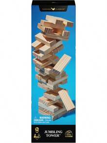 Games Cardinal, Torre Tambaleante, Juego de Mesa de Madera de tamaño Normal con el Que apilar y derribar Bloques de Madera, para Adultos y niños a Partir de 6 años - 1 - Ver 7