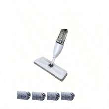 Trapeador Spray Mop Hogar Microfibra Atomizer con 4 Almohadilla - Blanco - Ver 7