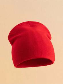 1pc Women's Fashion Simple Jacquard Beanie Hat, Warm Casual Hat Suitable For Autumn/Winter, Halloween Winter Clothing - Multicolor - View 6