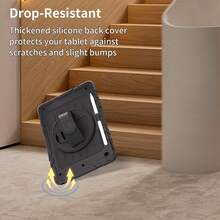 1pc Stock Case Compatible With IPad 11th/10th/ 9th/ 8th/ 7th Generation 11''/10.9''/ 10.2''/8.3', Ipad 10th 10.9'' Generation Tablet Cover With Pencil Holder [360° Rotating Hand Strap] &Stand, Case Compatible With IPad Mini 6 Mini 7 8.3 IPad7th/8th/9th 10.2 Inch IPad (A16) 11 Inch 11th Generation 2025 IPad 11(A16 2025) (Red+Black,Black)