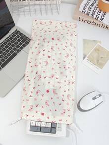 1pc Cute Floral&Bear Keyboard Storage Bag Keyboard Dust Cover Drawstring Dust Proof Bag Portable Protection Sleeve Wireless Keyboard Case Sleeve Keyboard Carrying Case Wired Gaming PC Keyboard Dust Cover Home Storage Bag Keyboard Package Bag For Office ,Home Decor,Study ,Work ,Universal Keyboard - Multicolor - View 12