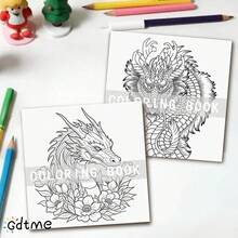 GDTME 极致少女心成人涂色书 - 可爱少女元素，大胆简约的设计，带来放松的涂色体验，24页厚纸，绝佳的返校文具，理想的情人节和闺蜜节礼物，美术用品，书籍，办公用品 - 非常少女的 - 查看 11