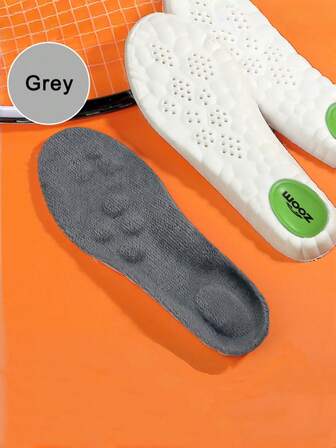 QKC 1 par de plantillas térmicas forradas de PU, suelas acolchadas y amortiguadoras, parte superior texturizada y esponjosa con diseño elástico para mantener el calor