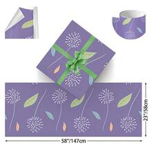 1 Roll Luxury Botanical Christmas Wrapping Paper,Single-Sided Print,58x23in(147x58cm),Durable & Fold-Resistant,Suitable For Holiday Theme Wrapping, Anniversary Birthdays, Father'S Day, Mother'S Day, Christmas, Halloween, Wedding Gifts, Party Souvenirs(Ties & Tags Not Included) - Kiểu 1 - Xem 6