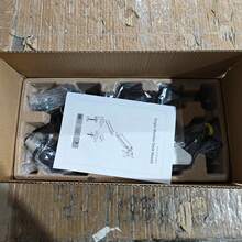 Nearhub Nearhub Einzelbildschirmhalterung, 13-32 Zoll Computerbildschirm, starker verstellbarer Gasdruckfedermonitorarm, Vollbewegung verstellbar mit C-Klemme und Grommetbasis, hält bis zu 10 kg, VESA-Montage 75mmX75mm, 100mmX100mm