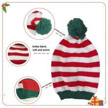 Stripes Santa Hat, Personalized Santa Hat, Embroidered Santa Hat, Adult Christmas Gift, Christmas Hat, Elf Hat, Personalized Elf Hat - Multicolor - View 4