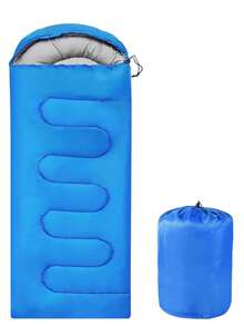 1pc Lightweight 3-Season Sleeping Bag, 11 Color Options, Suitable For Adult Women For Car Sleeping, Super Soft Fiber Filled For Backpacking/Hiking/Camping/Mountaineering, Comes With Compression Bag, Waterproof Camping Sleeping Bag Suitable For 4-Season Cold Weather Or Warm Backpacking Hiking Mountaineering Indoor Outdoor Use Adult Sleeping Bag, Cold Weather And Warm - Backpacking Camping Sleeping Bag