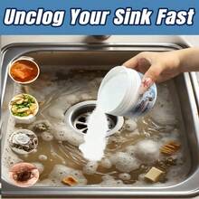 High-Strength Drain Cleaner Powder - Quickly And Effectively Removes Grease, Hair And Soap Residue - Solution For Unclogging Toilets, Kitchen Drains And More