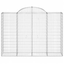 vidaXL Gabions 8 Pcs Vaulted 200x50x140/160 Cm Iron