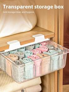 Organizador de ropa interior y calcetines - Transparente - Ver 5