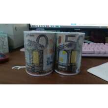 1 Stück Sparschwein in Dollarform, versiegeltes Münzsparschwein in Euro-Metall, Spardose, zufälliger Stil & Farbe, Geschenk für Feiertage