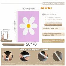 1 画框艺术/帆布墙画、儿童房墙面画廊、墙面装饰套装、儿童房装饰、儿童房艺术品、女孩艺术品、小女孩艺术品、儿童房装饰、画框墙面艺术、客厅绘画、房间装饰、家居装饰、墙面装饰、浴室装饰 - 彩色 - 查看 11