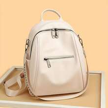 Zaino moda donna qualità PU borsa da viaggio a doppia spalla stile bohemien zaino con tracolla multifunzionale borsa a spalla casual