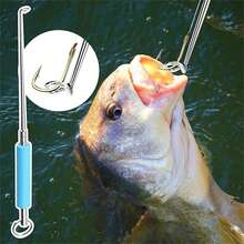 Stainless Steel Fishing Hook Extractor Quick Release Tool With Ergonomic Handle Multi-Purpose Design For Fishing