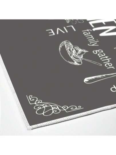 Pearl Digital Non Slip Printed Turkish Vloerkleed AL4035 Zachte Touch, Washable Tapijt Felt Backing PC's Moderne ative Vloer Mat, Living Room, Bedroom, Kitchen, Hallway Or Entryway Available In Many Sizes. Quick Drying, Highly Absorbent, Soft, Com Tafel Both Indoor Outdoor view 2