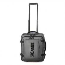 NEW YORK XPRESS 17 Inch Underseat Carry On Luggage Airplane Approved Water-Resistant Small Softside Rolling Suitcase Lightweight Personal Item Travel Duffle Bags - 灰色 - 查看 9