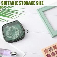 4 Bolsas de Maquillaje de Malla Bolsa de Cosm¨¦ticos de Malla Bolsa de Aseo de Viaje con Cremallera Mini Bolso Cosm¨¦tico Port¨¢til para Art¨ªculos de Tocador Diarios Verde Oliva S - Verdeoliva - Ver 5