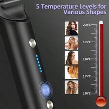 Pettine lisciante, spazzola lisciante riscaldata, riduce l'effetto crespo, design anti-ustione, regalo per le donne, doppia tensione, spazzola multifunzione per lo styling dei capelli - Visualizzare 7