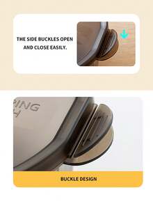 3件套圆形食品储物盒，适用于冰箱和微波炉的厨房收纳盒 - 彩色 - 查看 3