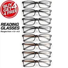 8pcs Classic Small Square Frame Reading Glasses Set, Ultra-Light Frame For Comfortable Wear, Flexible Temples For All-Day Use, Essential Daily Work Glasses For Men And Women - 4灰+4棕 - 查看 2