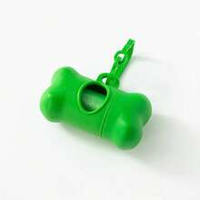 Matte Bone Shaped Trash Can, Pet Poop Bag Dispenser & Holder, Dog/Cat Waste Pickup Supplies - Multicolor - View 7