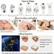 1 PC High Quality  Thick 100% Soft Silicon Butt Padded Women's Underwear Body Shaper Butt Lifter Silicon Buttocks Pants Hips Pad - 彩色 - 查看 6