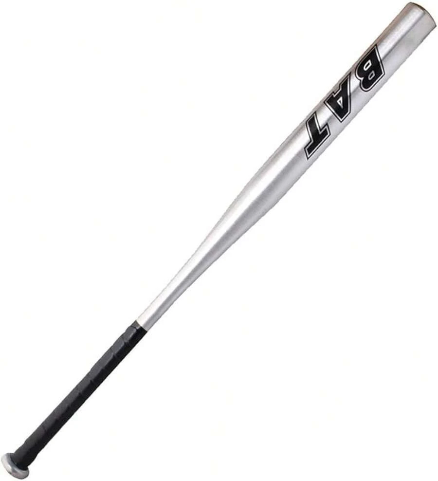 Forrader Baseball Bat 25 Inch Aluminum Alloy Thick Baseball Stick Bar… - Sliver - View 1